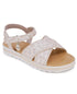 NINE WEST Little and Big Girls Stella Sandal Gold Tone